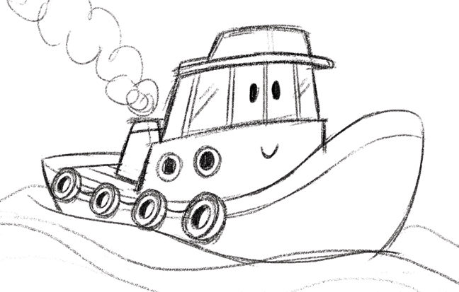 648x413 creating tough tug rob mcclurkan illustration - Tugboat Drawing