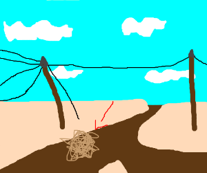 300x250 Tumbleweed Drawing - Tumbleweed Drawing