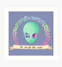 210x230 Alien Tumblr Drawing Wall Art Redbubble - Tumblr Alien Drawing