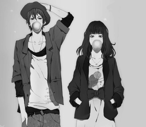 500x433 Draw Anime Tumblr On We Heart It - Tumblr Anime Drawings