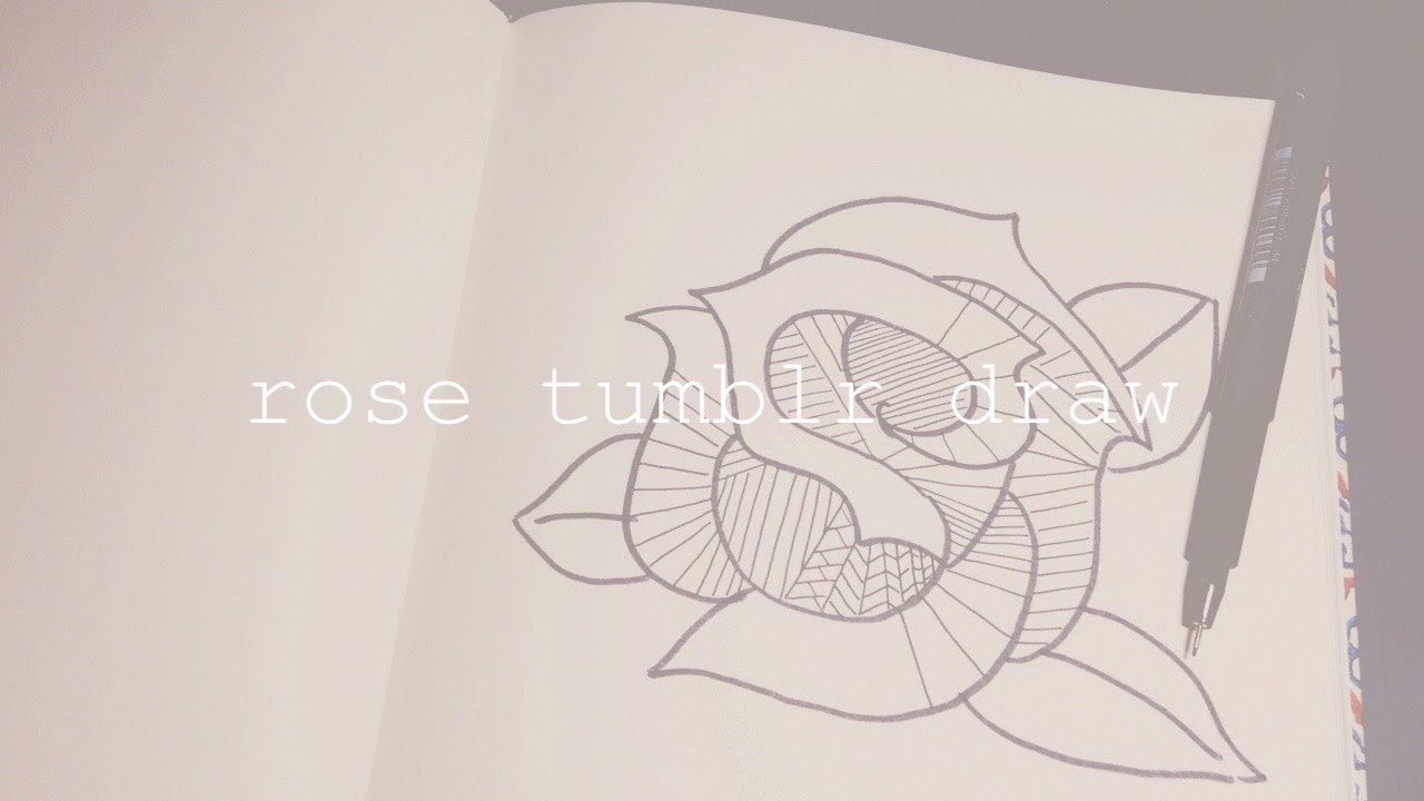 1280x720 how to draw a rose tumblr i easy drawing starting from an s - Tumblr Art Drawings