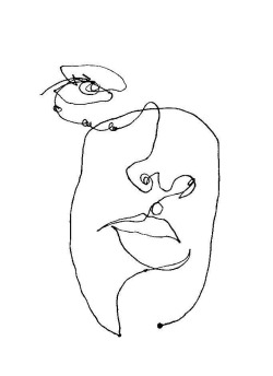250x344 Continuous Line Drawing Tumblr - Tumblr Art Drawings