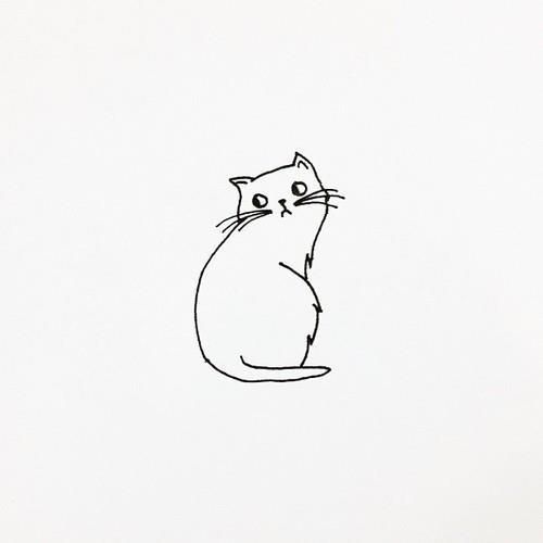 500x500 Cat Via Tumblr Uploaded - Tumblr Cat Drawing