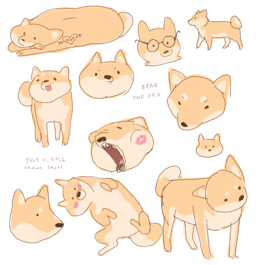 540x543  - Tumblr Dog Drawing