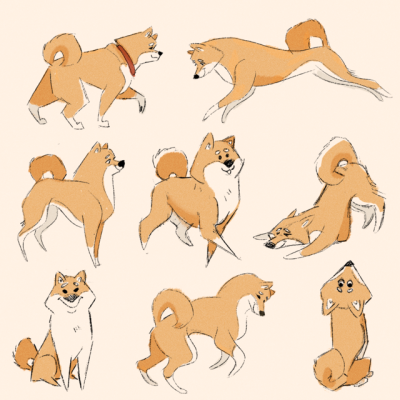 400x400 Dog Art Tumblr - Tumblr Dog Drawing