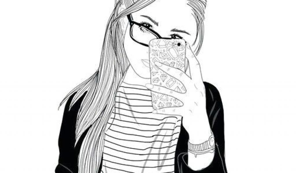 1024x600 drawing girl tumblr hd stle sketch phone my kind of sketches - Tumblr Drawing Girl