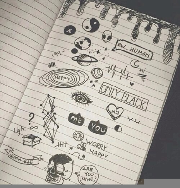 575x600 Grunge Drawing Tumblr Free Images - Tumblr Drawings