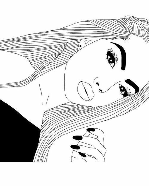 500x624 E M I L Y Fashion Sketches Tumblr Girl Drawing, Tumblr - Tumblr Drawings