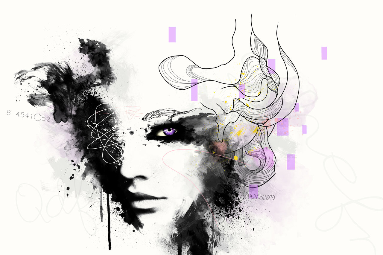 1280x853 girl face drawing tumblr minimalistic drawing of hipster ariel - Tumblr Girl Drawing