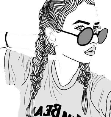 373x393 tumblr girl with glasses drawing - Tumblr Glasses Drawing