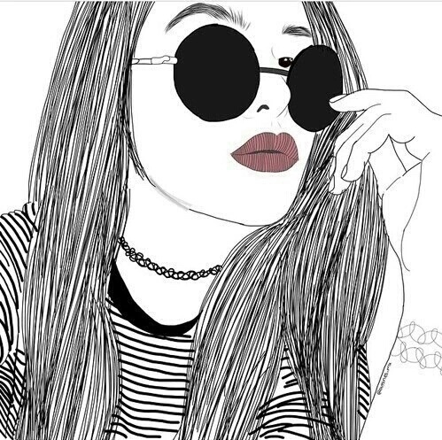 499x497 Art - Tumblr Glasses Drawing