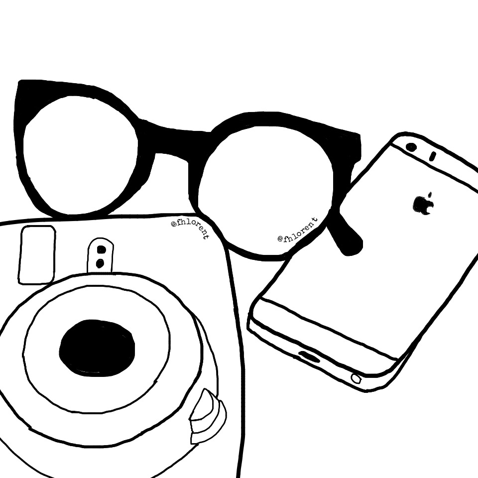 960x960 Tumblr Outline Tumblroutline Outlinetumblr Drawing Draw - Tumblr Glasses Drawing