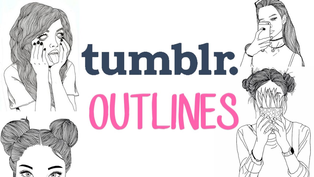 1280x720 How To Make Tumblr Outlines Ways} - Tumblr Hair Drawing Tutorial