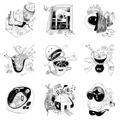 500x500 Drawing Illustration Art Pencil Draw Artist Architecture Graphic - Tumblr Pencil Drawings