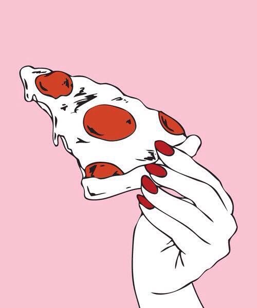 500x600 Slice Of Pizza Drawing Tumblr Art Wallpaper - Tumblr Pizza Drawing