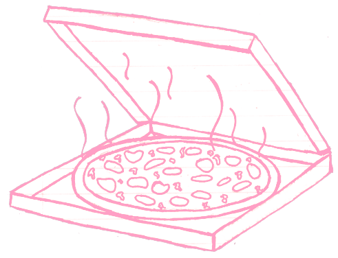 491x376 Cute Pizza Clipart - Tumblr Pizza Drawing