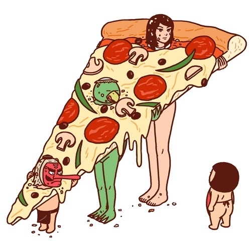 500x500 best likes tumblr illustration pizza images on designspiration - Tumblr Pizza Drawing