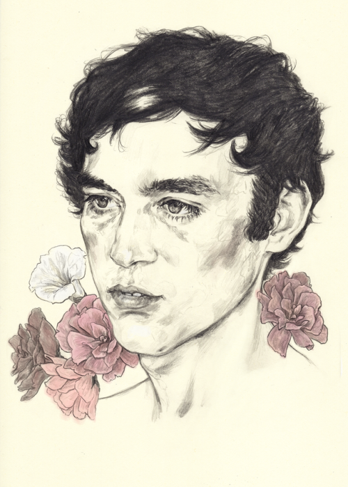 500x700 Adria Mercuri Sufjan - Tumblr Portrait Drawing