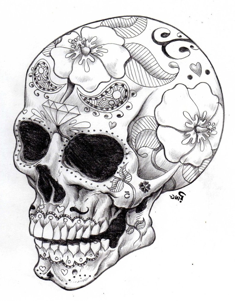 789x1012 Sugar Skull Tattoo Designs Tumblr Images About Skulls On Sugar - Tumblr Skull Drawing