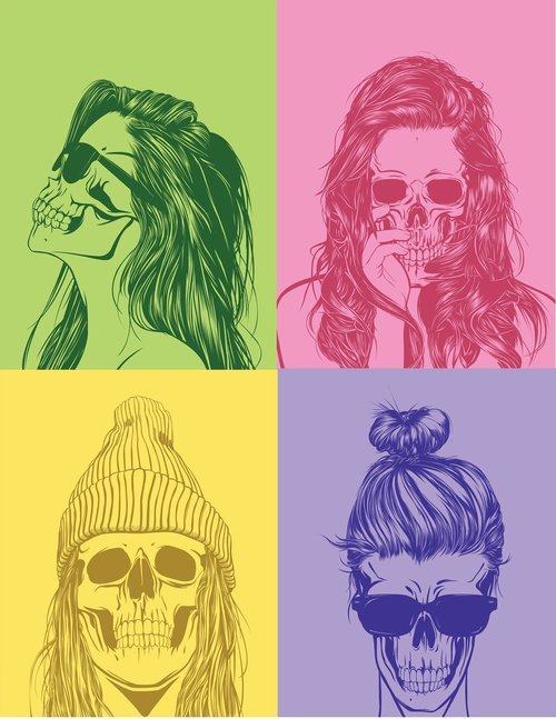 500x647 Skull Drawing Tumblr Shared - Tumblr Skull Drawing