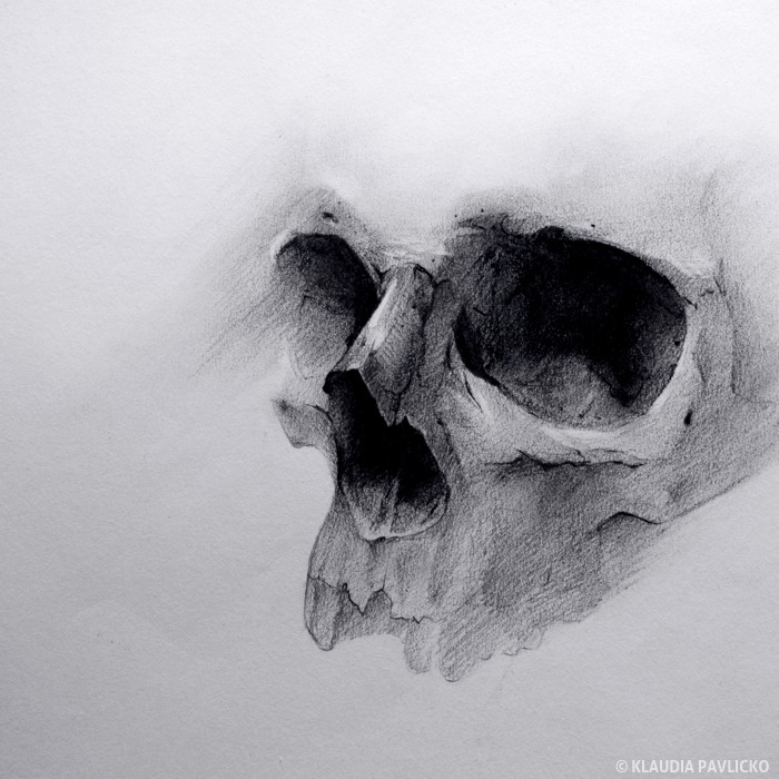700x700 Eatsleepdraw Skull Drawing From Follow Me On Tumblr - Tumblr Skull Drawing