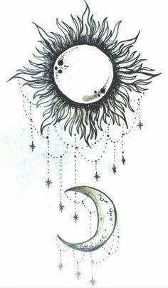 236x404 Cool Sun Drawings Tumblr Sun And Moon This Will Be On Tattoo - Tumblr Sun Drawing