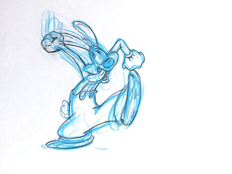 794x596 roger rabbit tummy trouble original production drawing etsy - Tummy Drawing