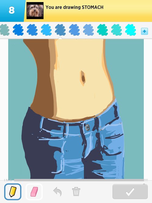 500x667 stomach drawings - Tummy Drawing