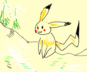 300x250 pikachu in the arctic tundra drawing - Tundra Drawing