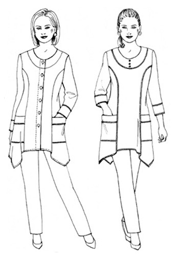 342x504 patterns - Tunic Drawing