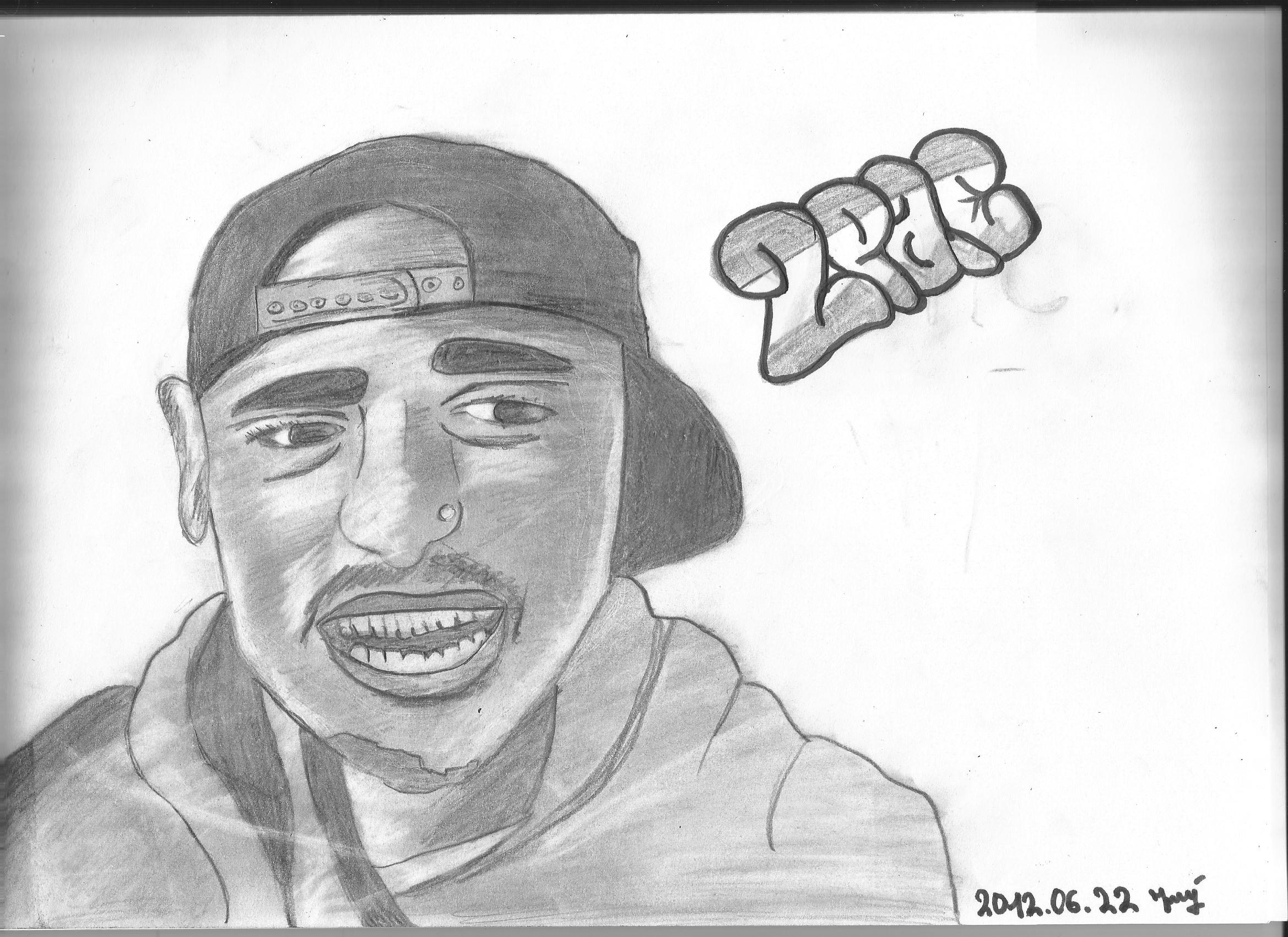 2338x1700 tupac shakur aka drawing - Tupac Drawing