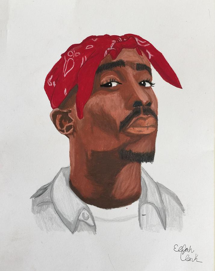 714x900 tupac shakur drawing - Tupac Drawing