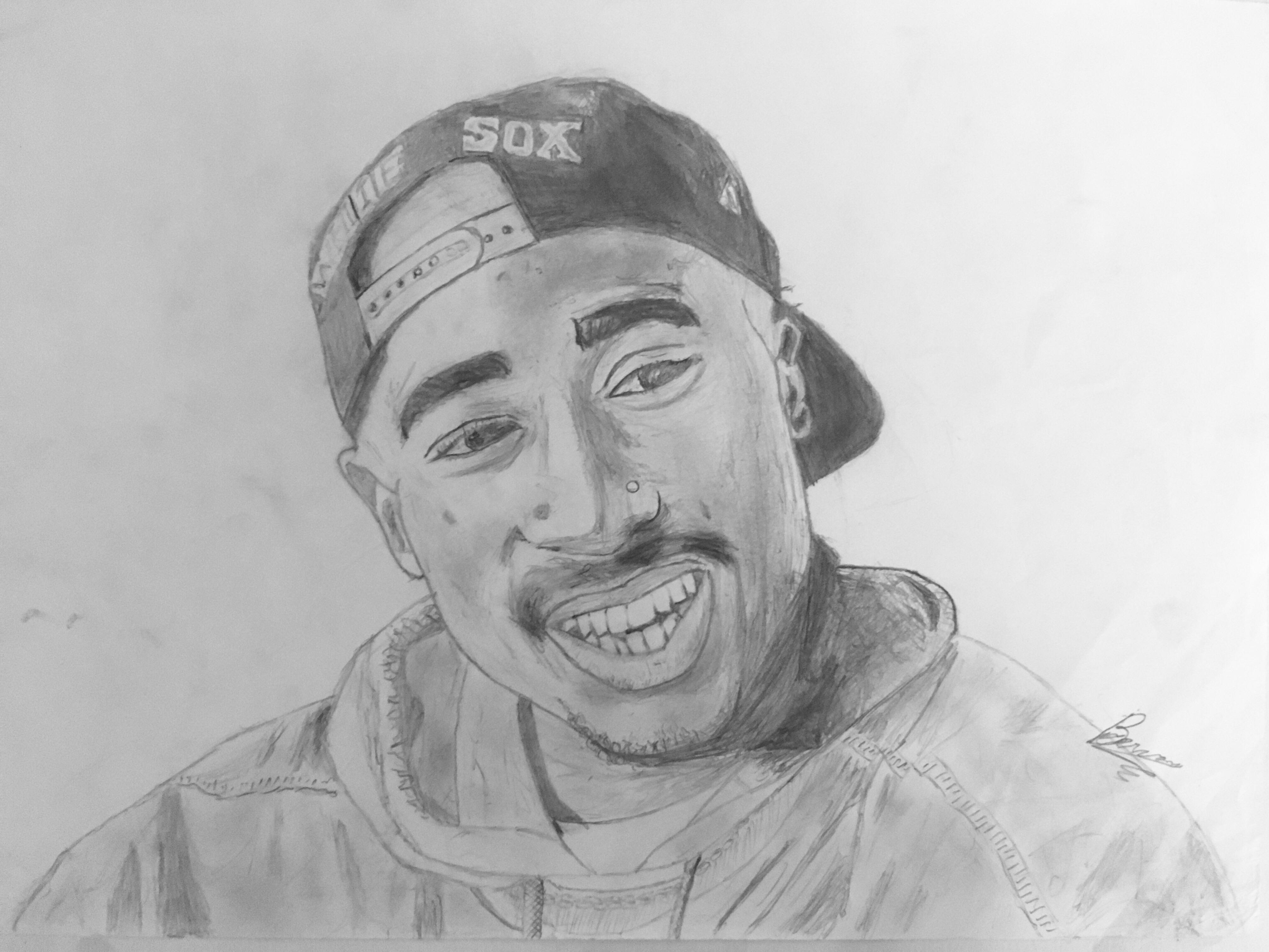 4032x3024 what do y'all think of my drawing tupac - Tupac Drawing