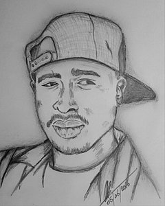 240x300 rapper tupac drawings fine art america - Tupac Drawing