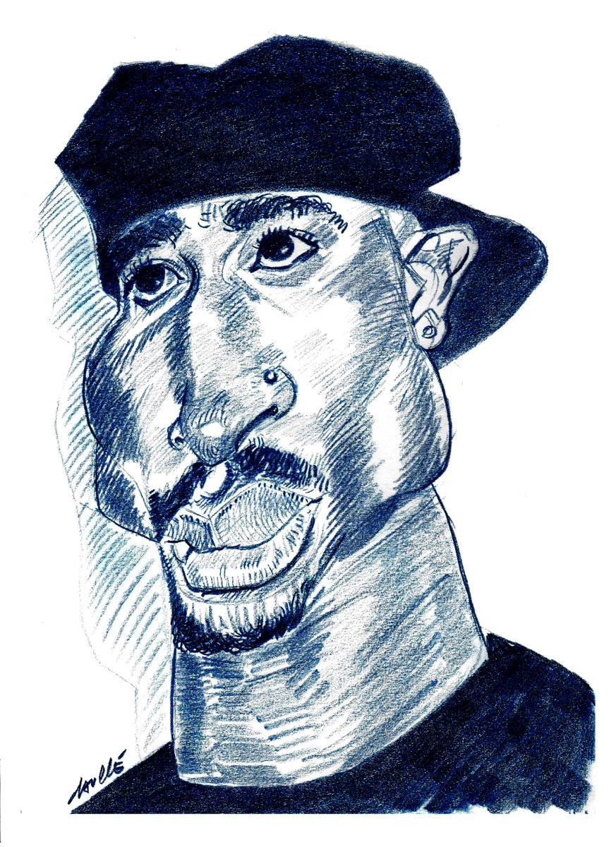 873x1200 tupac shakur drawing - Tupac Shakur Drawing