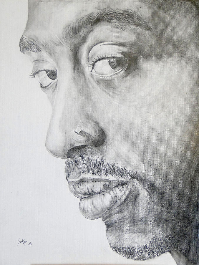 676x900 tupac shakur drawing - Tupac Shakur Drawing
