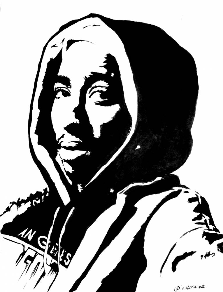 Tupac Shakur Drawing at PaintingValley.com | Explore collection of ...