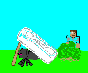 300x250 Minecraft Traps Scary Thing Under Tupperware - Tupperware Drawing