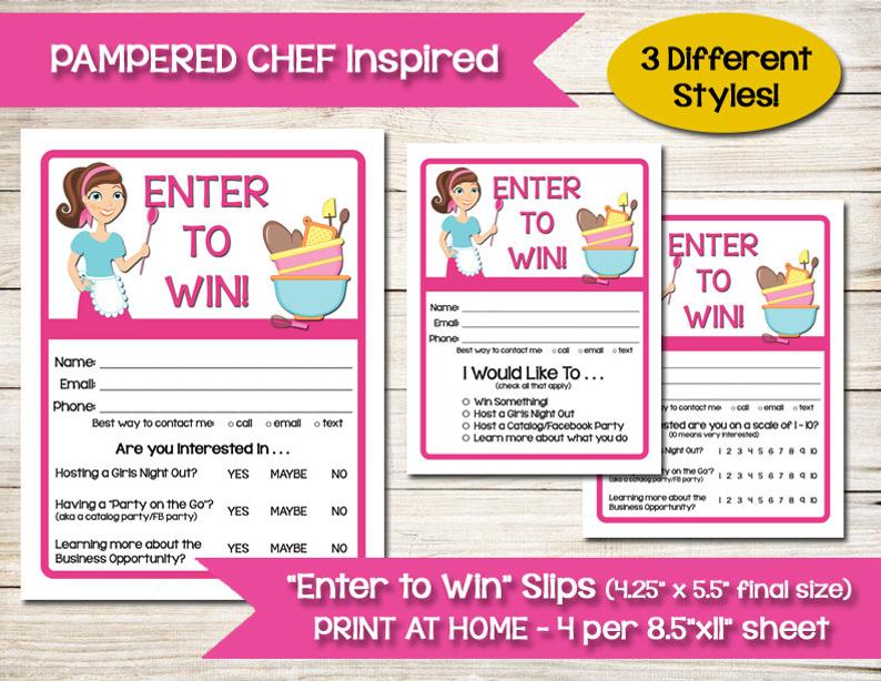 794x614 pampered chef tupperware enter to win door prize etsy - Tupperware Drawing