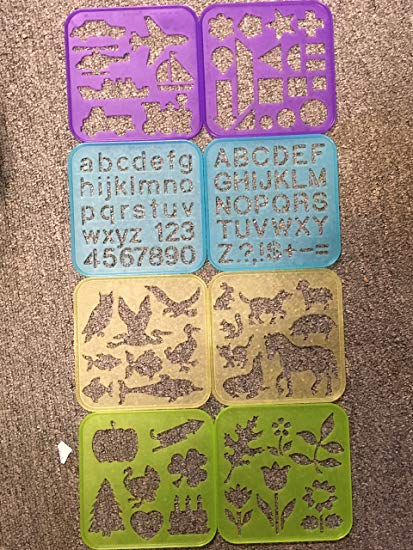 413x550 tupperware stencils art set of drawing templates amazon ca - Tupperware Drawing