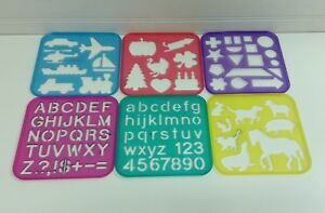 300x197 Tupperware Tuppertoys Art Drawing Stencils Lot Set Of Ebay - Tupperware Drawing