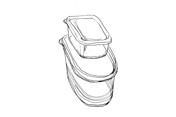 600x400 Everydayworks Drawing - Tupperware Drawing