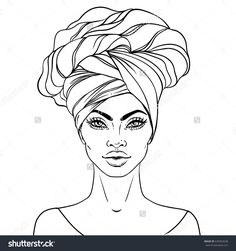 236x251 how to draw afro hair fashion template afro hair drawing - Turban Drawing
