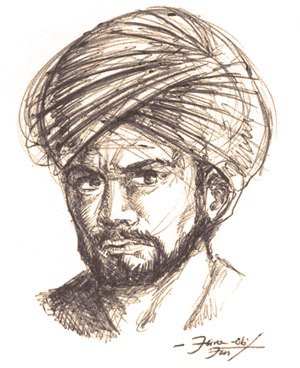 300x368 sketchbook arab people - Turban Drawing