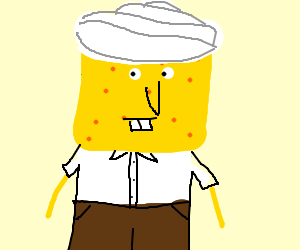 300x250 spongebob wearing a turban drawing - Turban Drawing