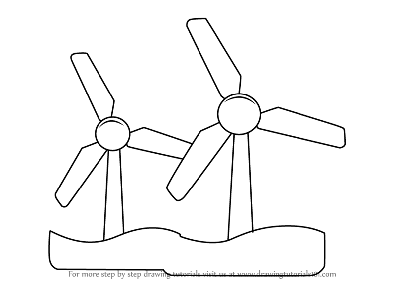 800x567 learn how to draw wind energy - Turbine Drawing