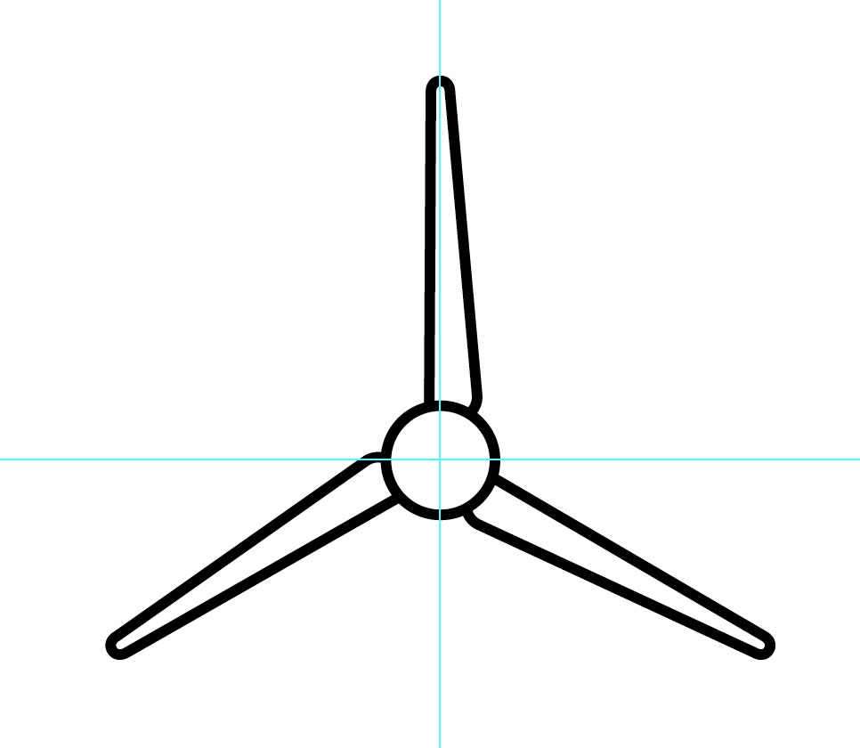 966x840 tut infographics create a wind farm graph in illustrator - Turbine Drawing
