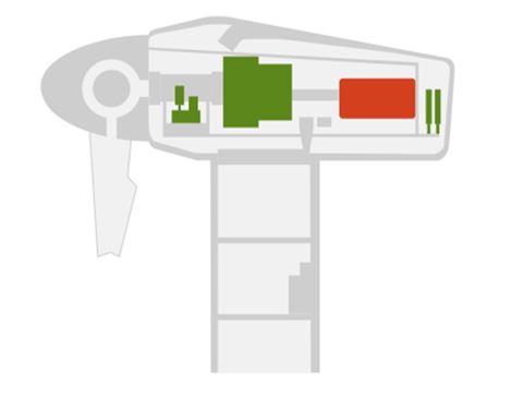 469x364 drawing a wind turbine generator with css html or canvas - Turbine Drawing