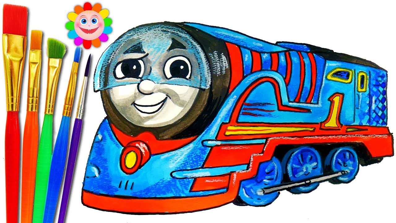 1280x720 How To Draw Turbo Thomas Trackmaster Drawing Thomas And Friends - Turbo Drawing
