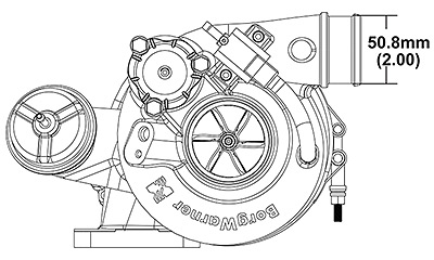 400x240 Performance Turbos Borgwarner Turbo Systems - Turbo Drawing
